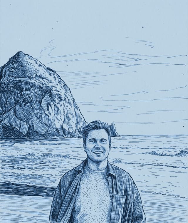 Sketch of Alex Mazza