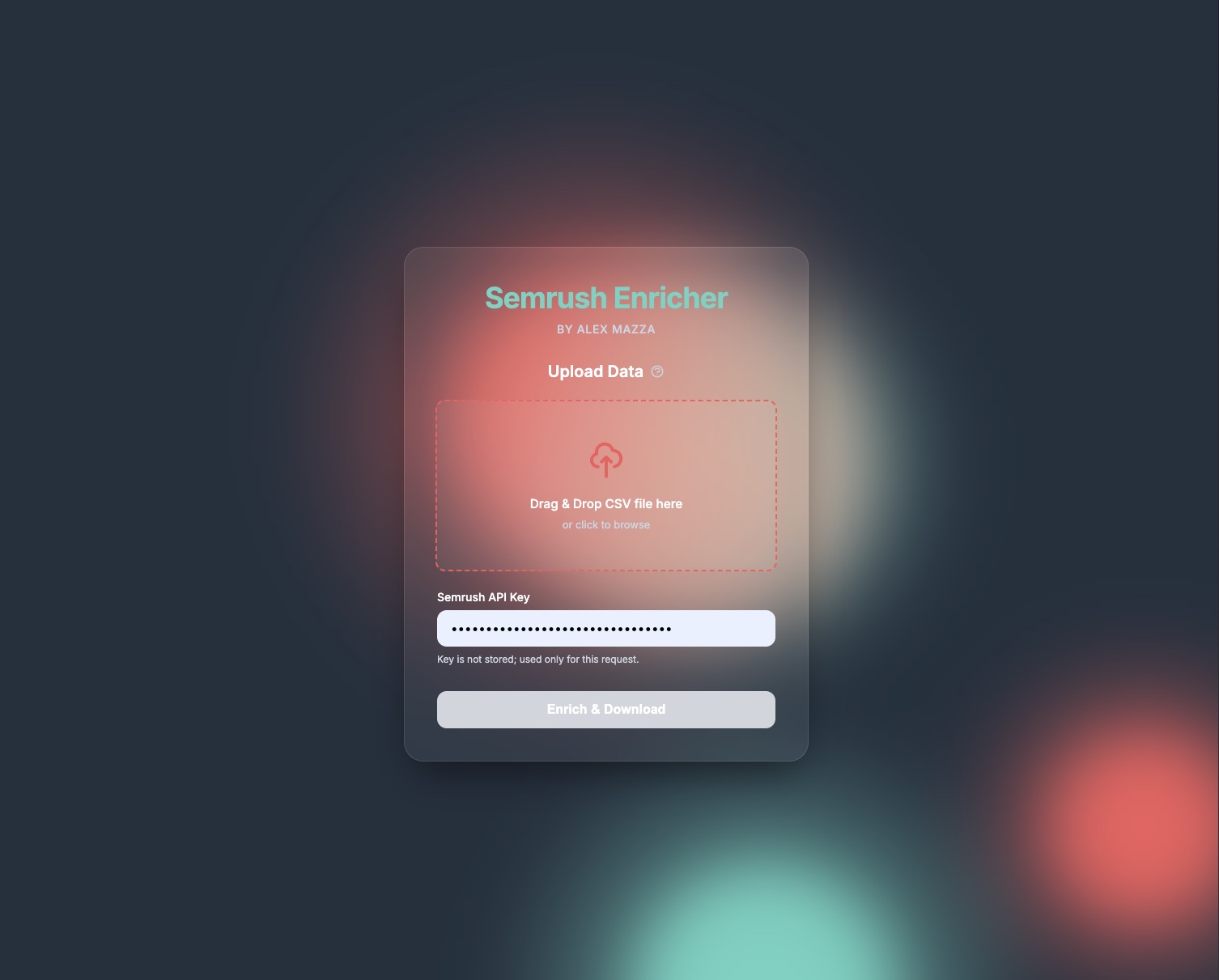 Semrush Enricher screenshot 1
