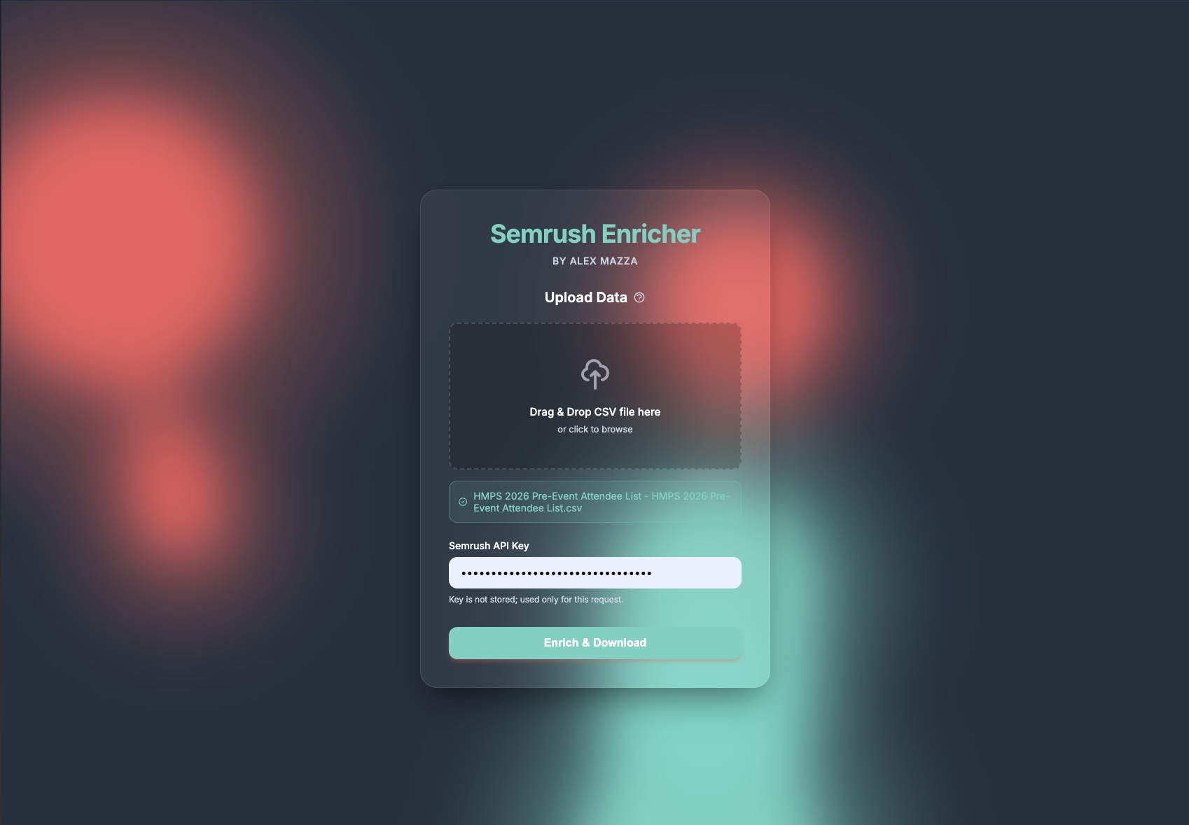 Semrush Enricher screenshot 1
